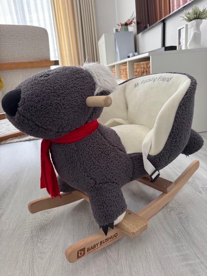 Gri Peluş Koala Sallanan Oyuncak - Görsel 2