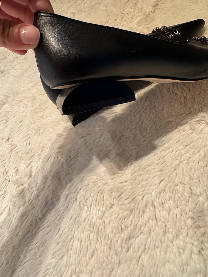 Klasik Siyah Deri Stiletto Kadın Ayakkabı - Görsel 3