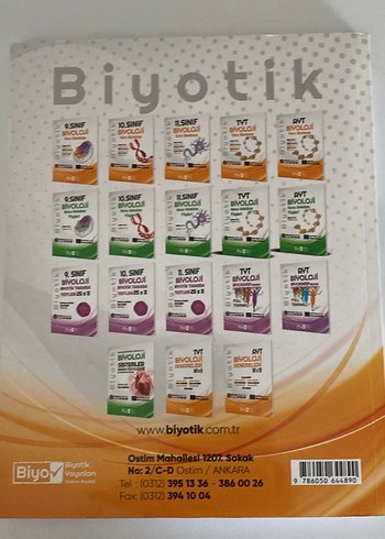 Beden TYT Biyoloji Soru Bankası