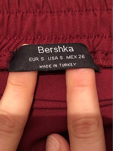 s Beden bordo Renk Bershka