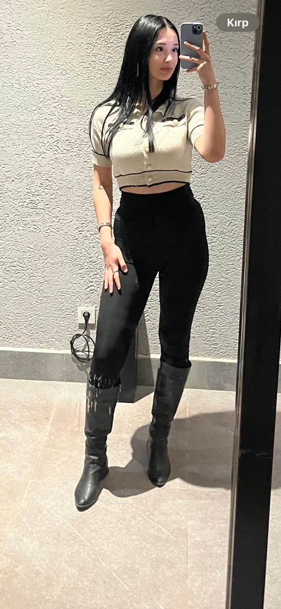 Siyah Tokalı İnce Topuklu Dizüstü Çizme - Görsel 2