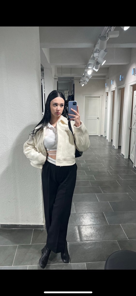 Siyah Palazzo Kadın Pantolon - Görsel 3