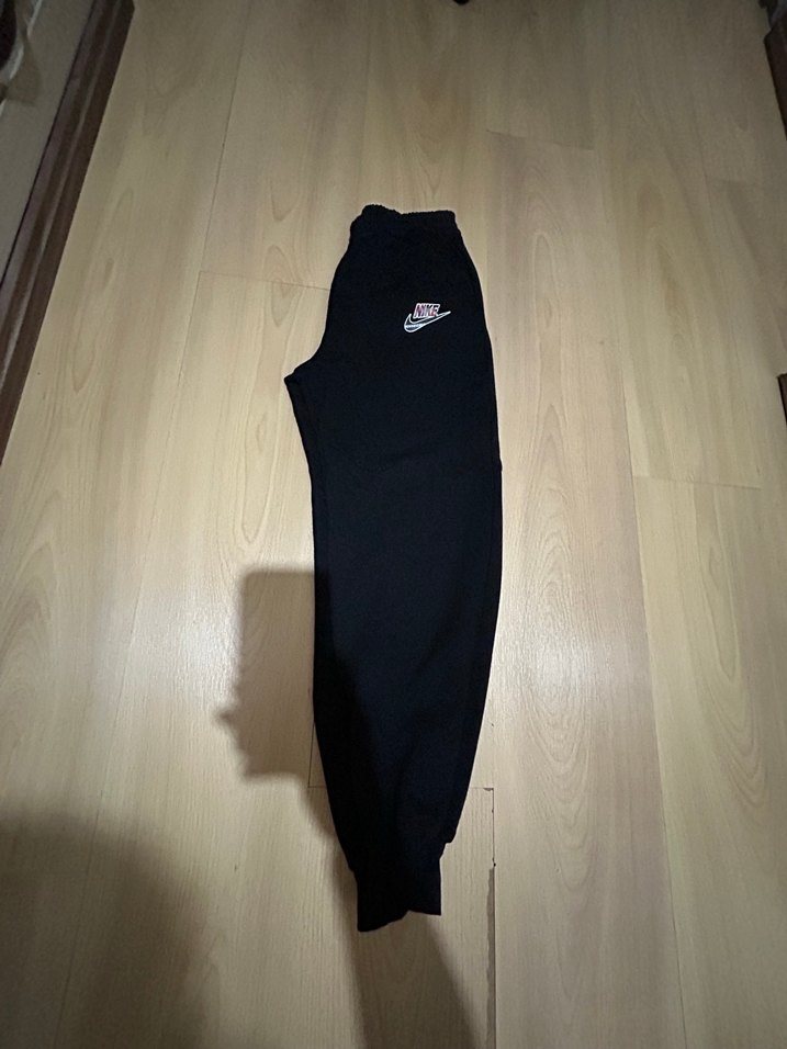 Siyah Kadın Spor Kumaş Pantolon - Görsel 2