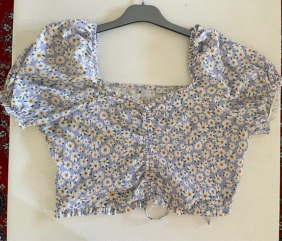 Kadın çiçekli bluz - Görsel 3
