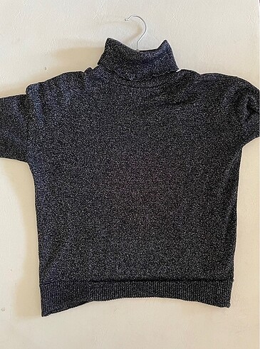 Kadın parıltılı balıkçı yaka kazak - Görsel 3