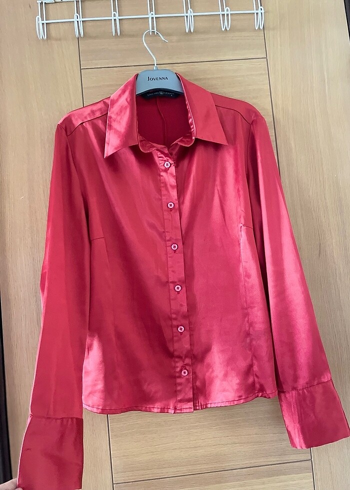 Kadın saten gömlek - Görsel 2