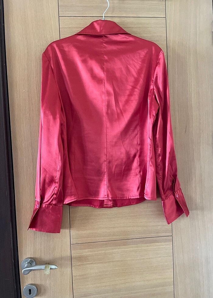 Kadın saten gömlek - Görsel 3