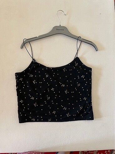 Kadın askılı crop bluz - Görsel 2