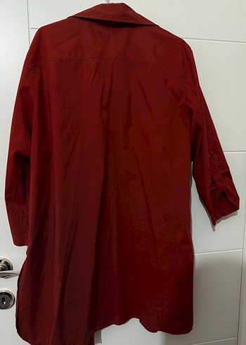 Zara Taba Düğmeli Uzun Kollu Keten Gömlek