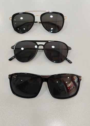 Şeffaf Siyah Erkek Güneş Gözlüğü - Görsel 2