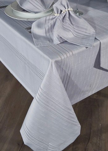 Gri Sofra Takımı Dikdörtgen - Görsel 4