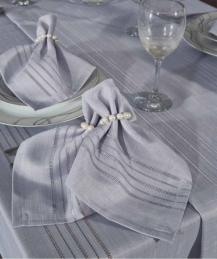 Gri Sofra Takımı Dikdörtgen - Görsel 3