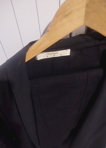 Deri Siyah Kemerli Kadın Ceket - Görsel 2