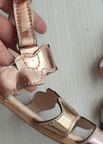 Kız Çocuk Parlak Deri Bohem Sandalet - Görsel 2