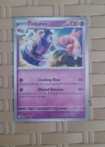 Beden Tinkaton Pokemon Kartları Seti