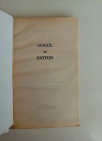  Beden Gogol- Fayton