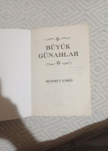 Büyük Günahlar - Mehmet Emre - Görsel 3