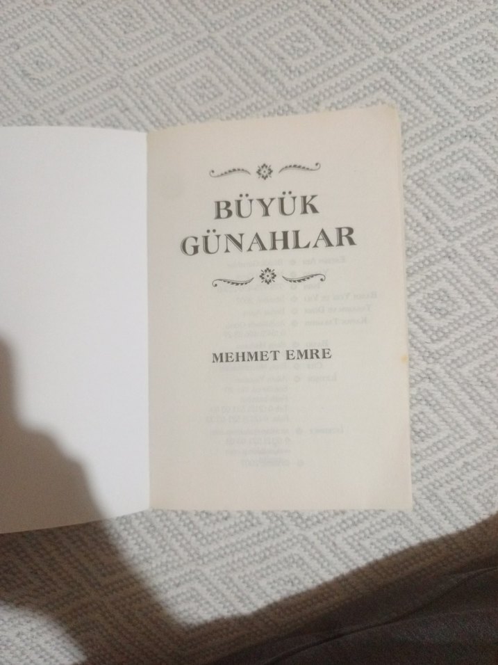 Büyük Günahlar - Mehmet Emre - Görsel 3