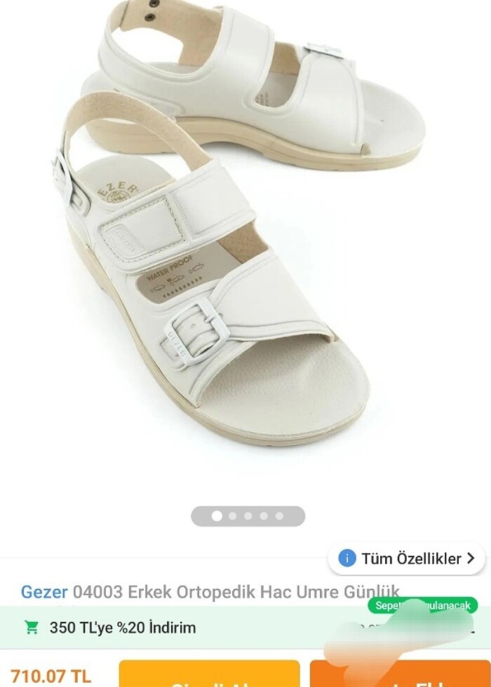 Gezer marka sıfır ürün sandalet. - Görsel 4