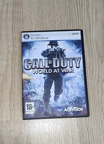 Call of Duty world at war bilgisayar oyunu CD DVD ROM