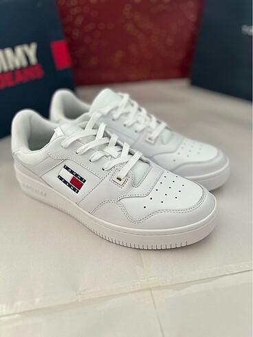Tommy Jeans Beyaz Erkek Deri Sneaker