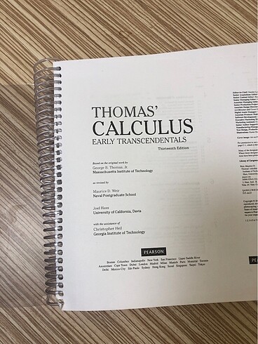 Thomas CALCULUS