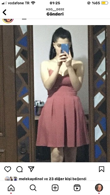 Gül kurusu elbese