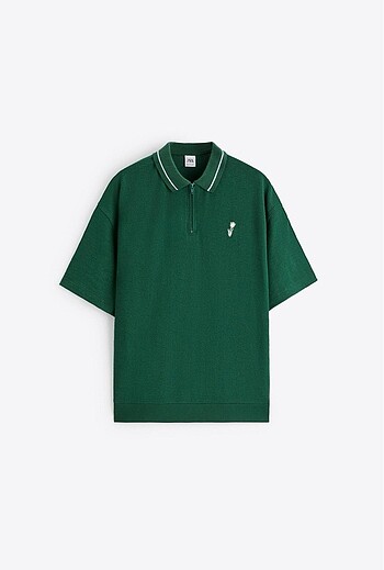 Zara Oversize Polo Yaka Tişört