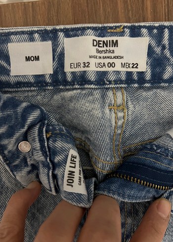 xs Beden gri Renk Bershka jean