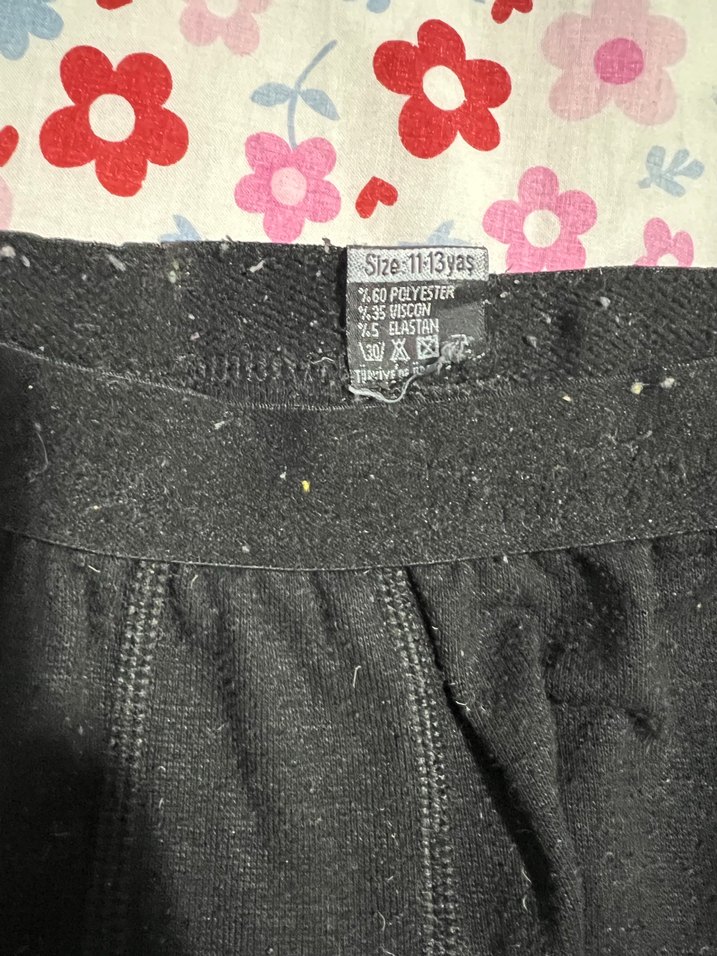 Kız Çocuk Siyah Sıcak Tayt - Görsel 3