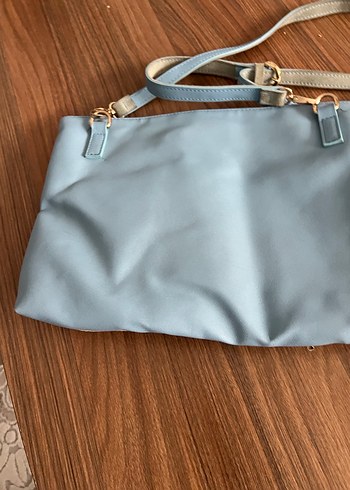 Gri Süet Kadın Çanta Fermuarlı - Görsel 2