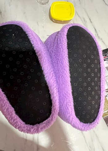 Mor Kız Çocukları Sıcak Terlikler - Görsel 3
