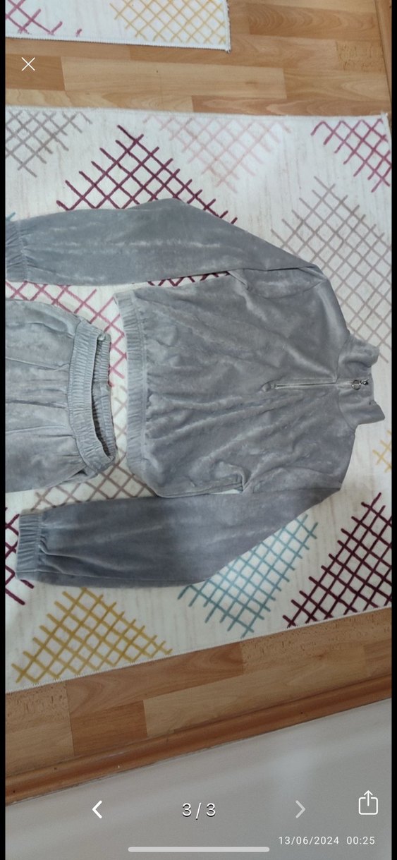 Gri Kadın Midi Eşofman Takımı - Görsel 2