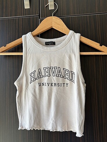 Harvard yazılı fitilli crop