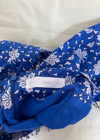 Mavi Desenli Mini Etek - Görsel 2