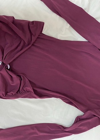 Bordo Kadın elbise - Görsel 2