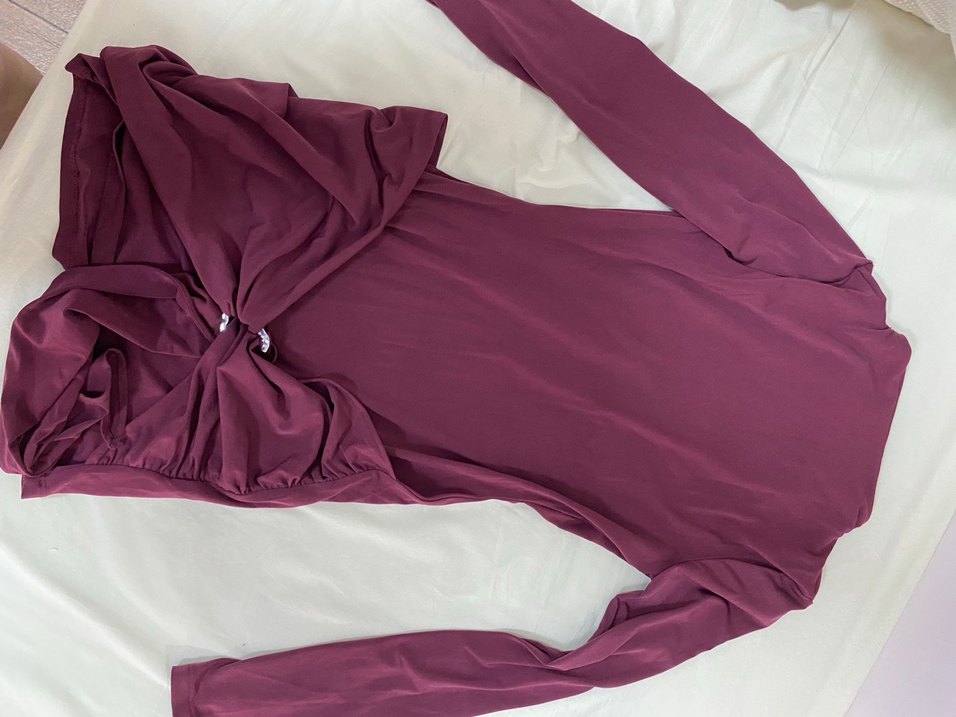 Bordo Kadın elbise - Görsel 2