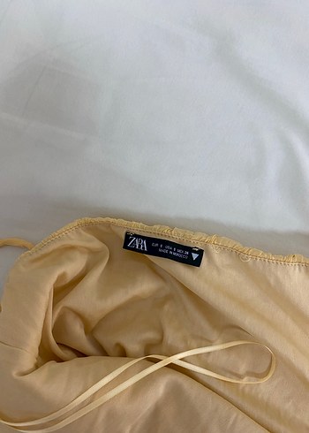 Sarı Fırfırlı Mini Elbise - Görsel 3