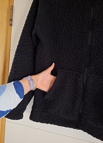 s Beden siyah Renk Kız çocık siyah kapşunlu hırka