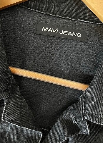 m Beden Mavi jeans kot ceket