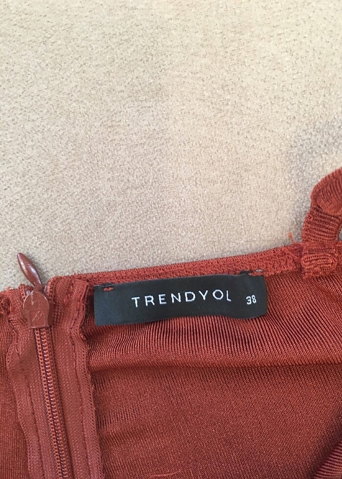 TRENDYOL 38 BEDEN TARÇIN RENGİ TULUM - Görsel 4