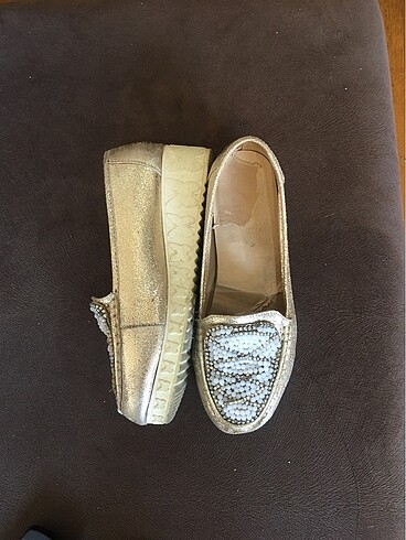 GUJA TAŞ İŞLEMELİ BAĞCIKLI GERÇEK DERİ AYAKKABI - Görsel 3