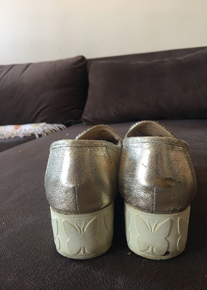 GUJA TAŞ İŞLEMELİ BAĞCIKLI GERÇEK DERİ AYAKKABI - Görsel 5