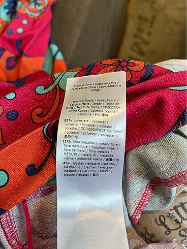 ORİJİNAL MAX&CO DESENLİ M/L BEDEN TULUM - Görsel 9