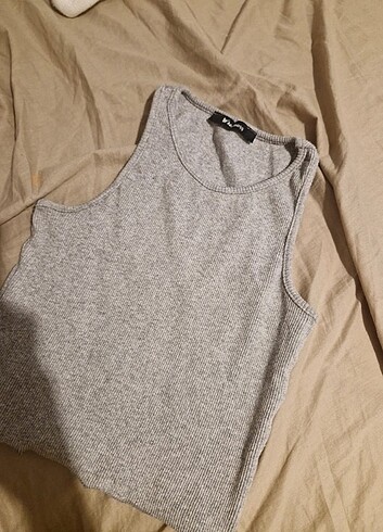 Duz basic gri crop