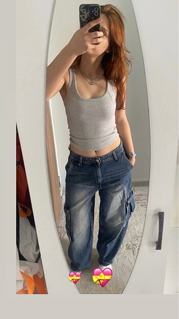 Bershka kargo skater jean