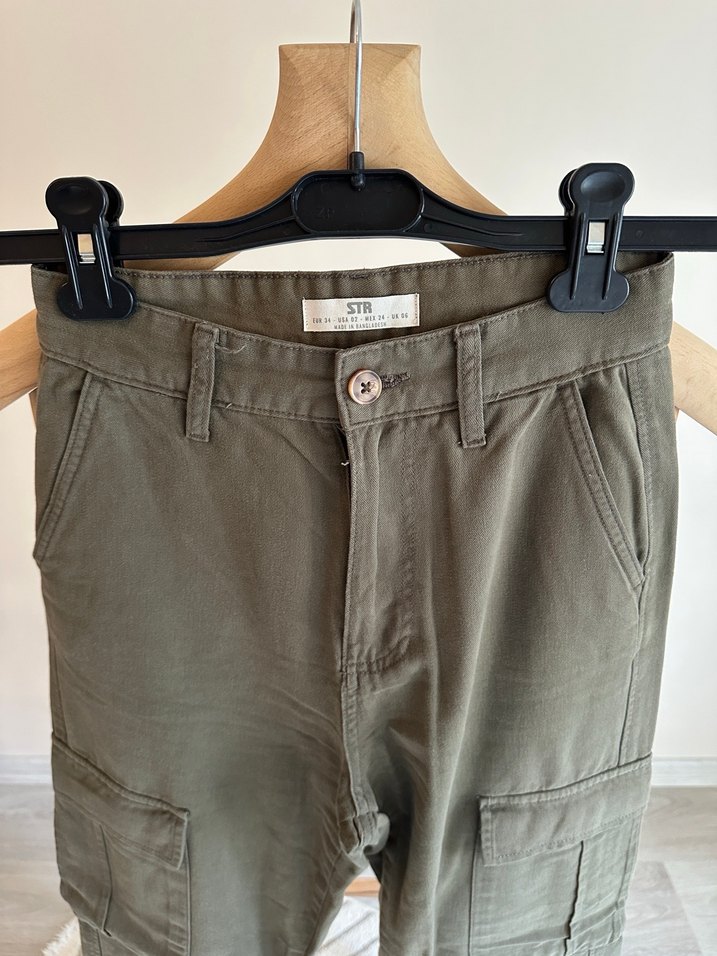 Stradivarius Kargo Pantolon Kadın - Görsel 2