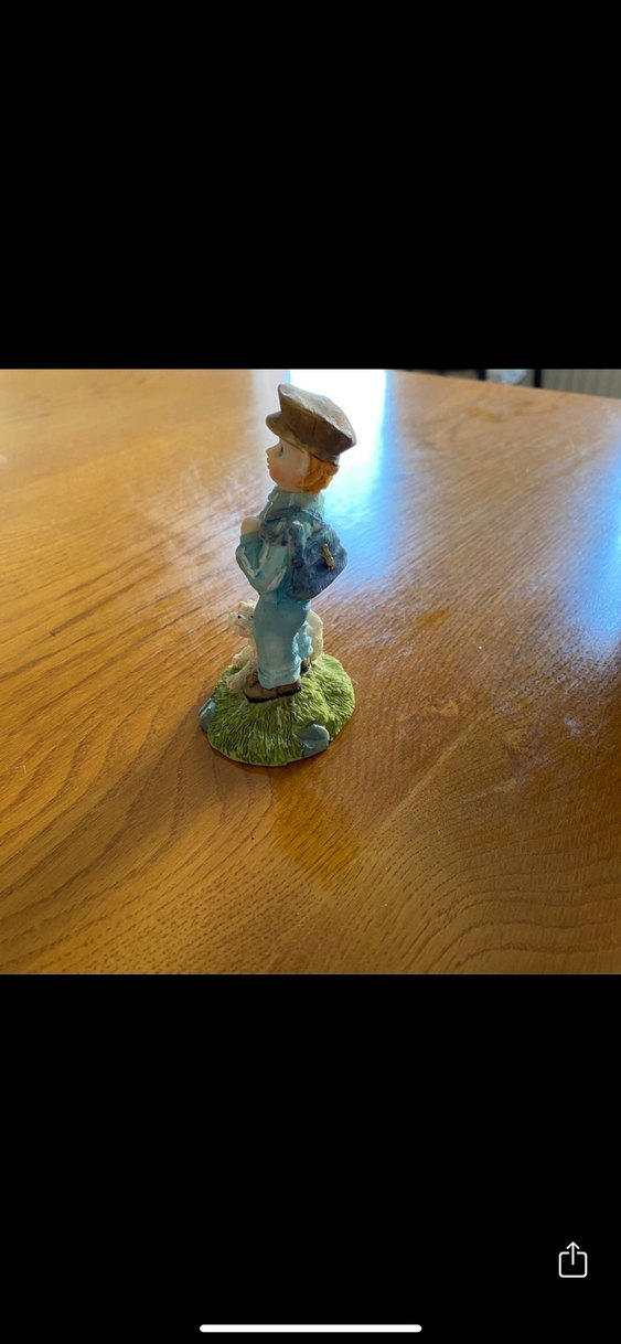 Mavi Pastel Tonlarda Çocuk Figürlü Biblo - Görsel 3