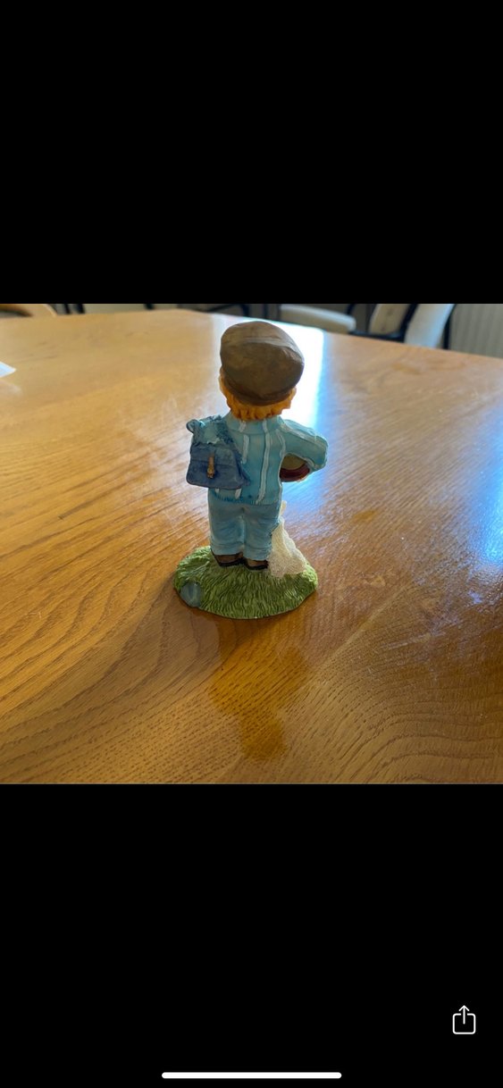 Mavi Pastel Tonlarda Çocuk Figürlü Biblo - Görsel 2