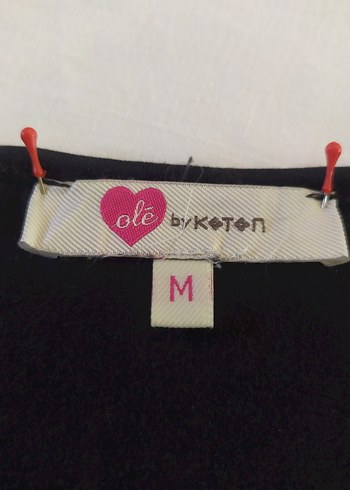 m Beden Siyah Kısa Kollu Bayan Tişörtü